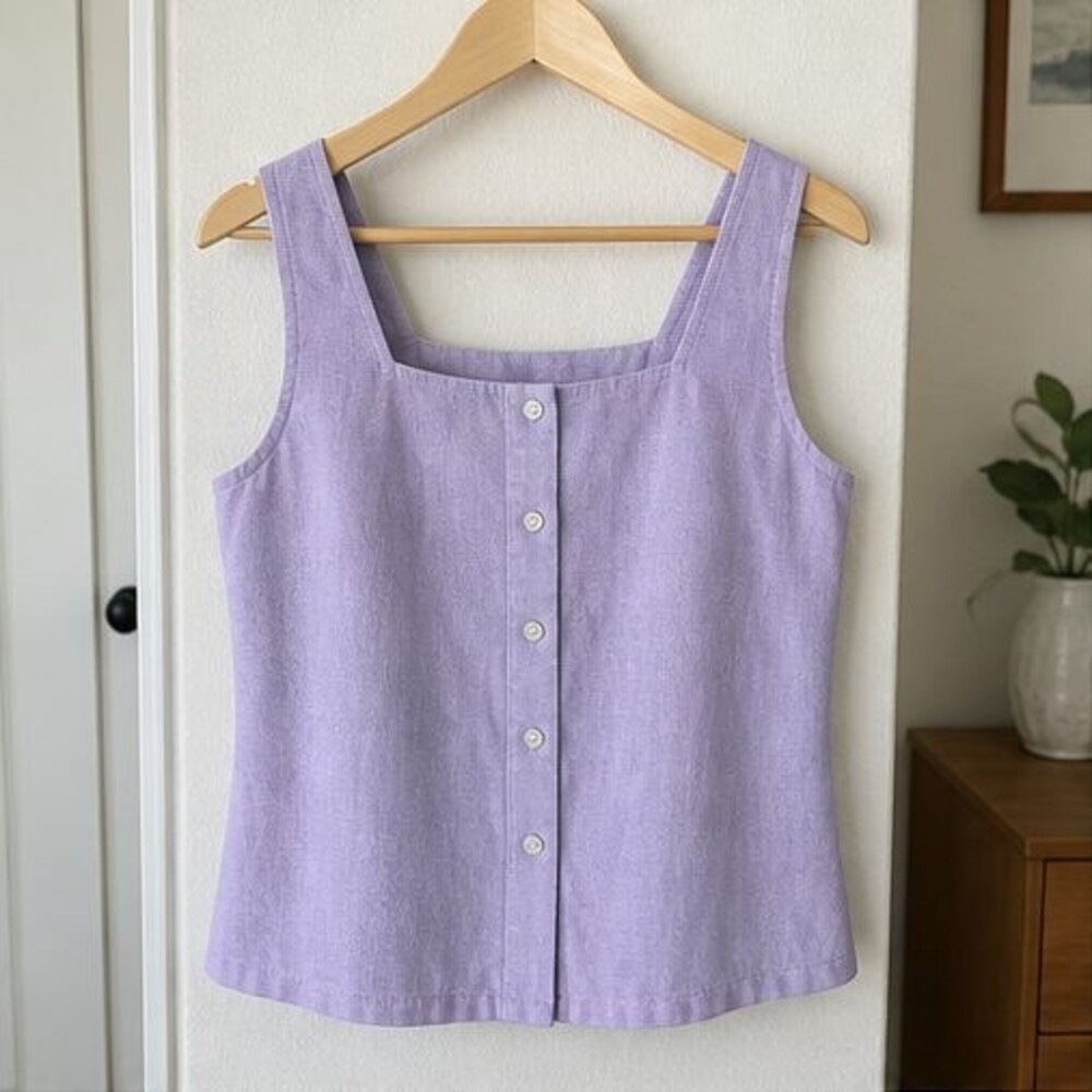 Lilac Lace Trim Top